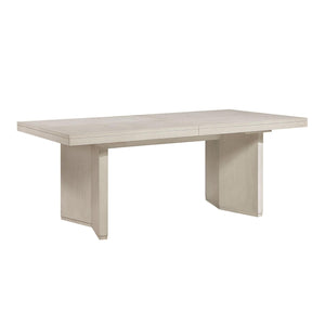 Savona Table de salle à manger avec rallonge – blanc antique