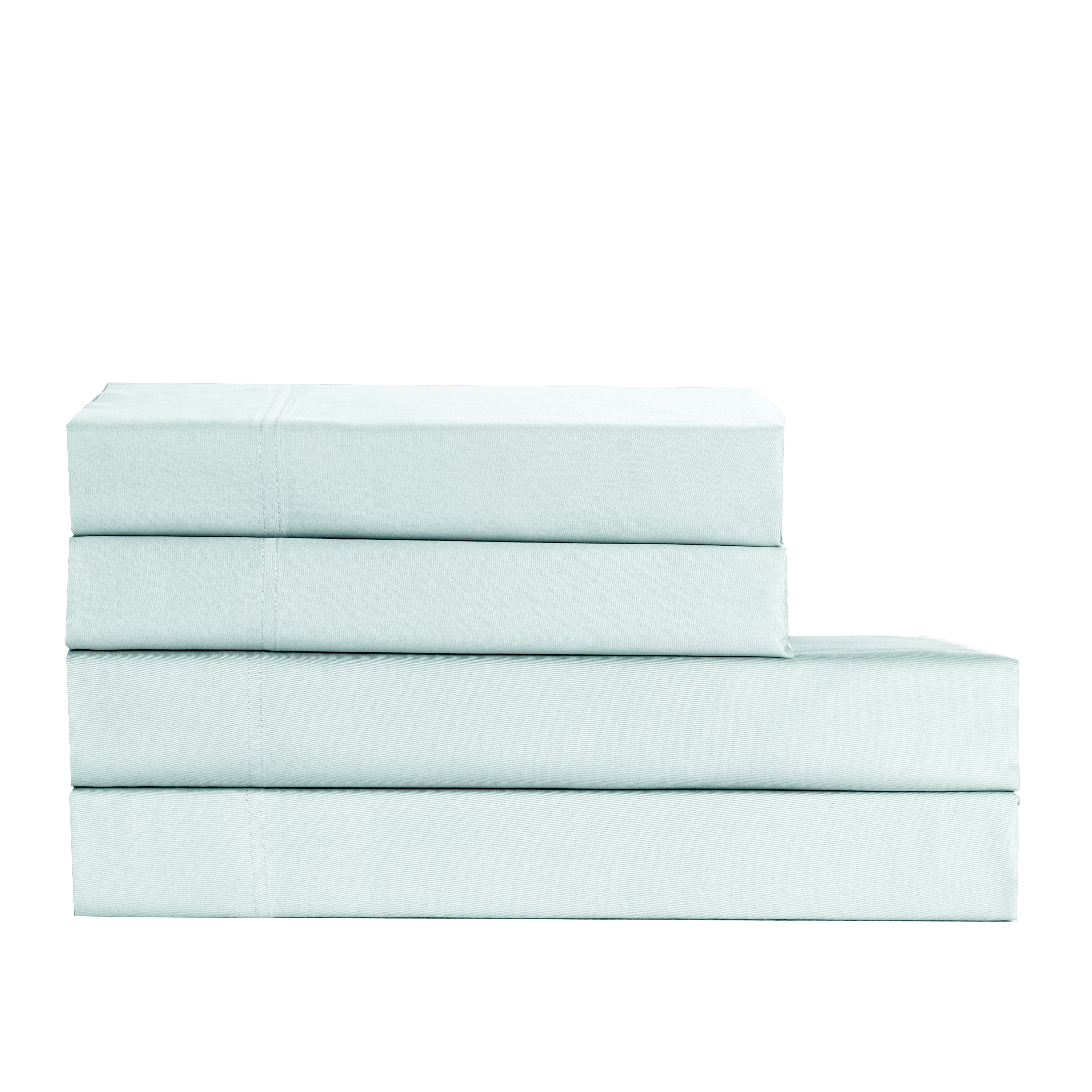 Cotton House 600 Thread Count 100% Egyptian Cotton Queen Sheet Set - Ice Flow Blue