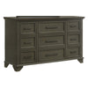 Abigail Bureau 9 tiroirs – gris