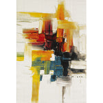 L2 Decor Diamond Area Rug 5' x 8' with Underpad - Abstract