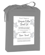 Cotton House 100% Organic Cotton King Sheet Set - 500 Thread Count Charcoal