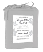 Cotton House 100% Organic Cotton Queen Sheet Set - 500 Thread Count Silver