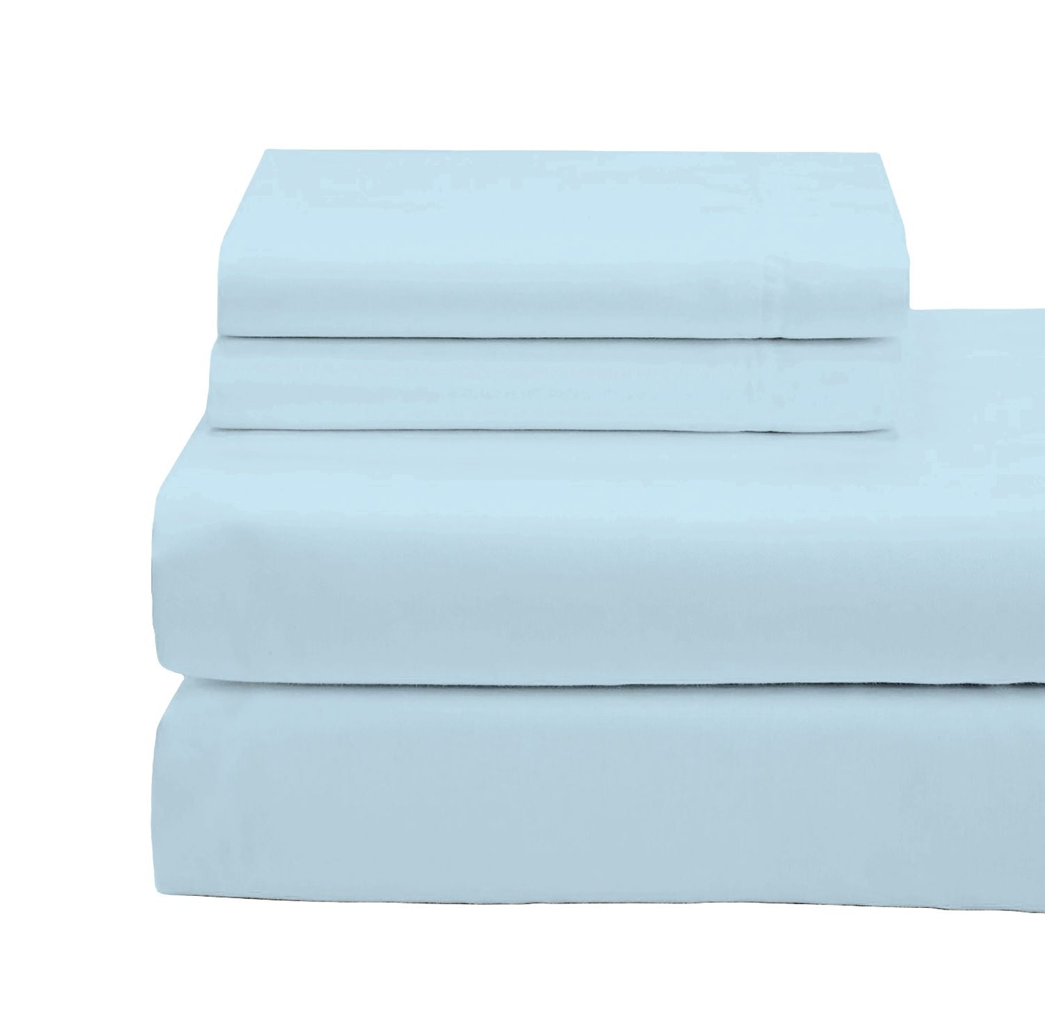 Cotton House 100% Organic Cotton King Sheet Set - 600 Thread Count Blue