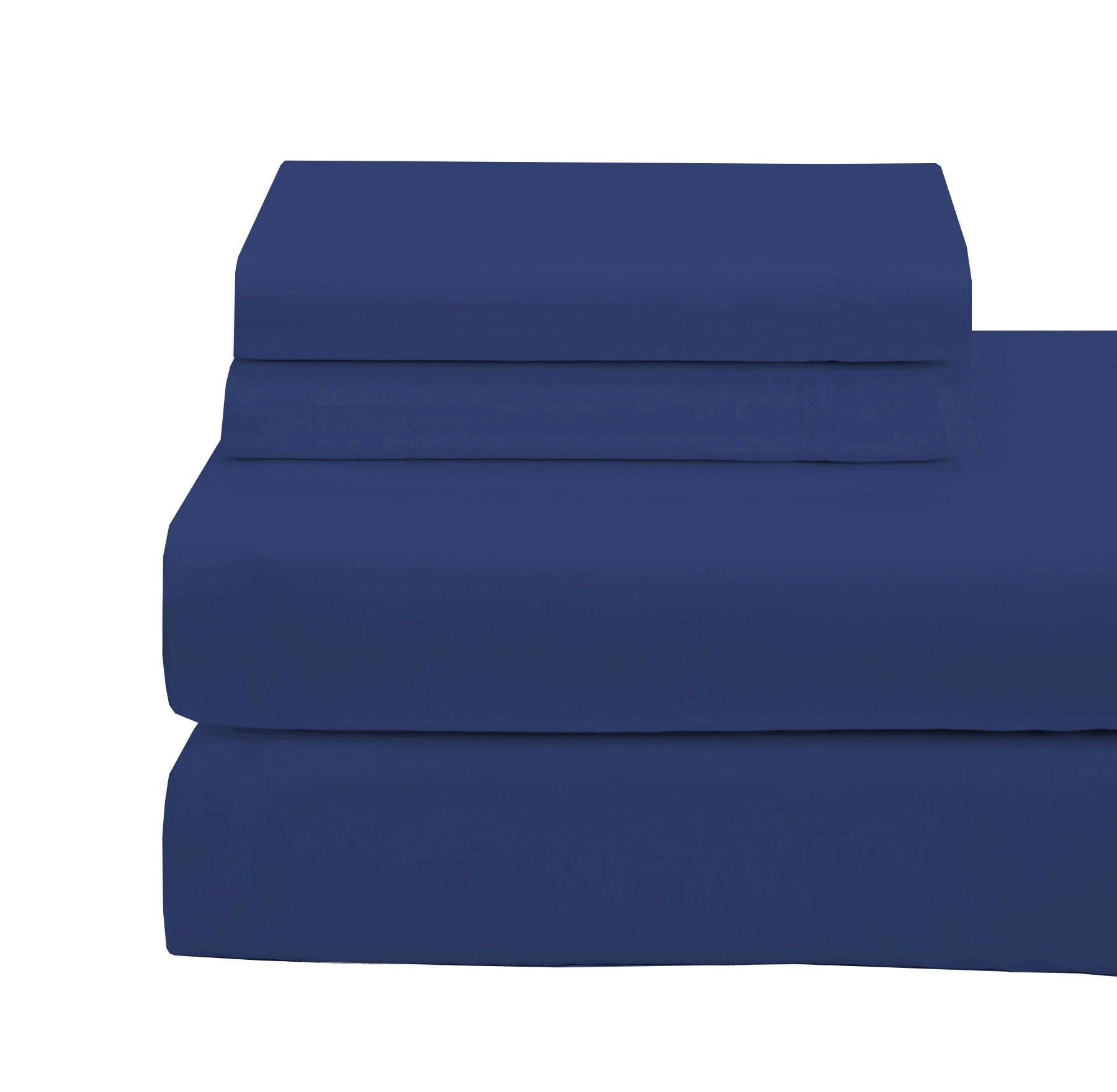 Cotton House 100% Combed Cotton King Sheet Set - 650 Thread Count Navy