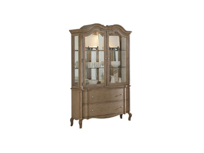 Plumage Hutch and Buffet - Antique Taupe