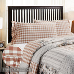 Selena III King Pillow Case - Portabella Check - Set of 2