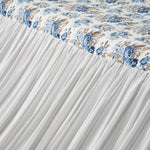 Selena II Ruffled Queen Coverlet - Blue Floral