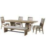 Landmark 6-Piece Extendable Dining Set - Brown, Beige
