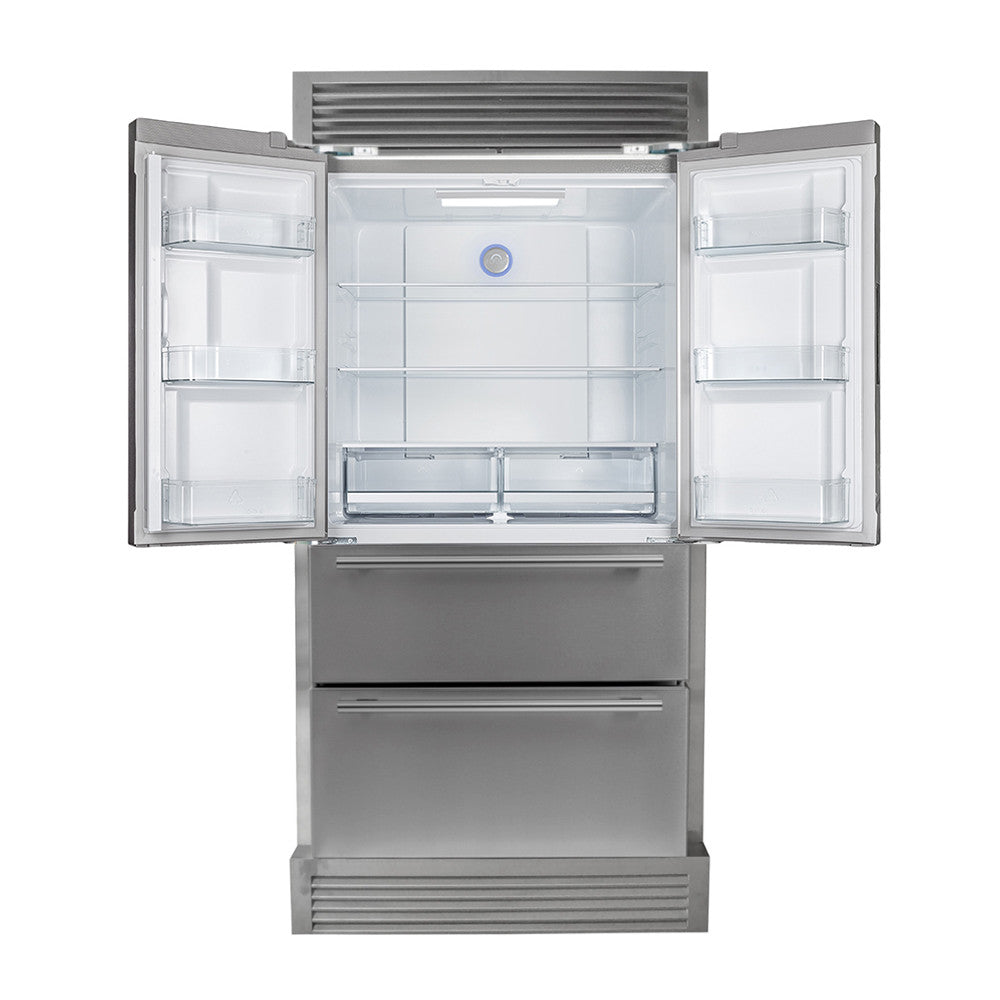 Forno Premium Stainless Steel Kitchen Package with 48" Range and French Door Refrigerator - FBDL-019-03CAUS