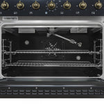 Forno Antico 36" Black Freestanding Gas Range (4.5 Cu. Ft.) - FFSGS6219-36BLK