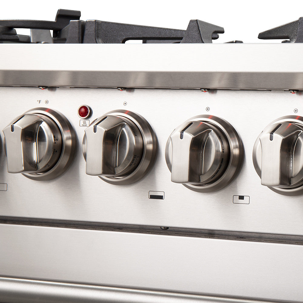 Forno Capriasca 30" Stainless Steel Dual Fuel Range with True Convection (4.32 Cu. Ft.) - FFSGS6187-30