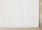 Machine Washable Modern Stripes Area Rug - 8' X 11' - Cream/Beige