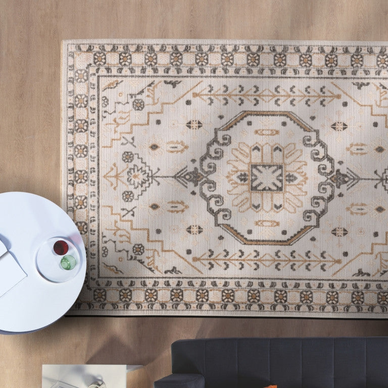 Alpena Medallion Rug - 8' x 10' - Almond Cream