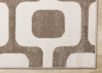 Logan Modern Vintage Area Rug - 8' X 11' - Brown/Cream