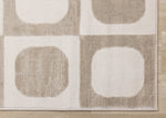 Logan Contemporary Modern Area Rug - 5' X 8' - Beige/Cream