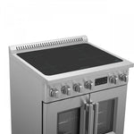 Forno Torino Stainless Steel 30" True Convection Induction Range with Air Fry and Air Sous Vide (4.32 Cu. Ft.) - FFSIN0950-30