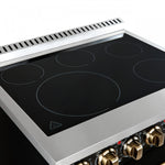 Forno Paolo Black Freestanding Electric Range with True Convection (4.38 Cu. Ft.) - FFSEL6011-30BLK