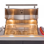 Forno Rimini White Countertop Outdoor Kitchen with 30" 62,600 BTU BBQ and 2 Beverage Centres (4.8 Cu. Ft.) - FODKT2575WHT
