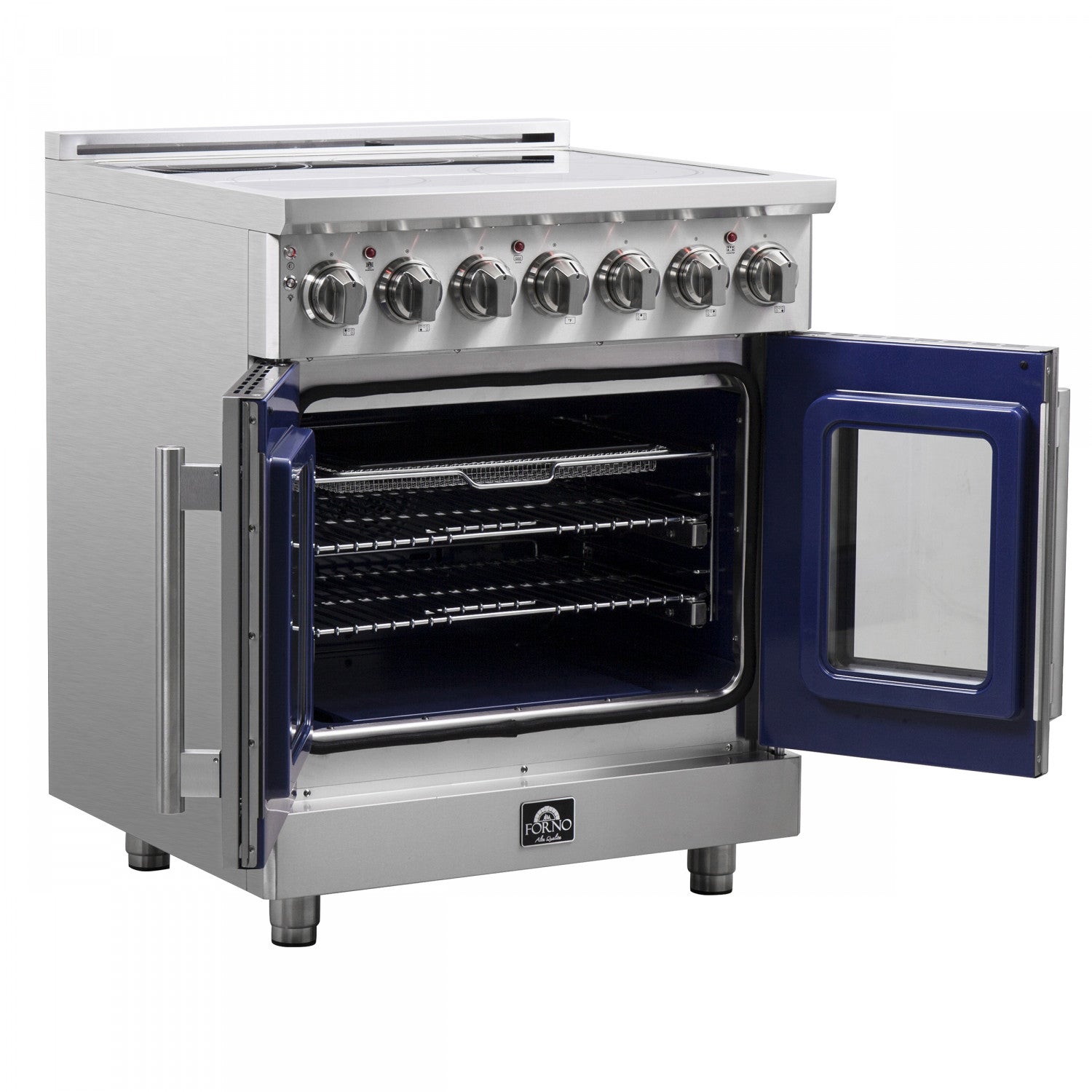 Forno Massimo Stainless Steel Freestanding Electric Range with Air Fryer (4.32 Cu. Ft.) - FFSEL6955-30