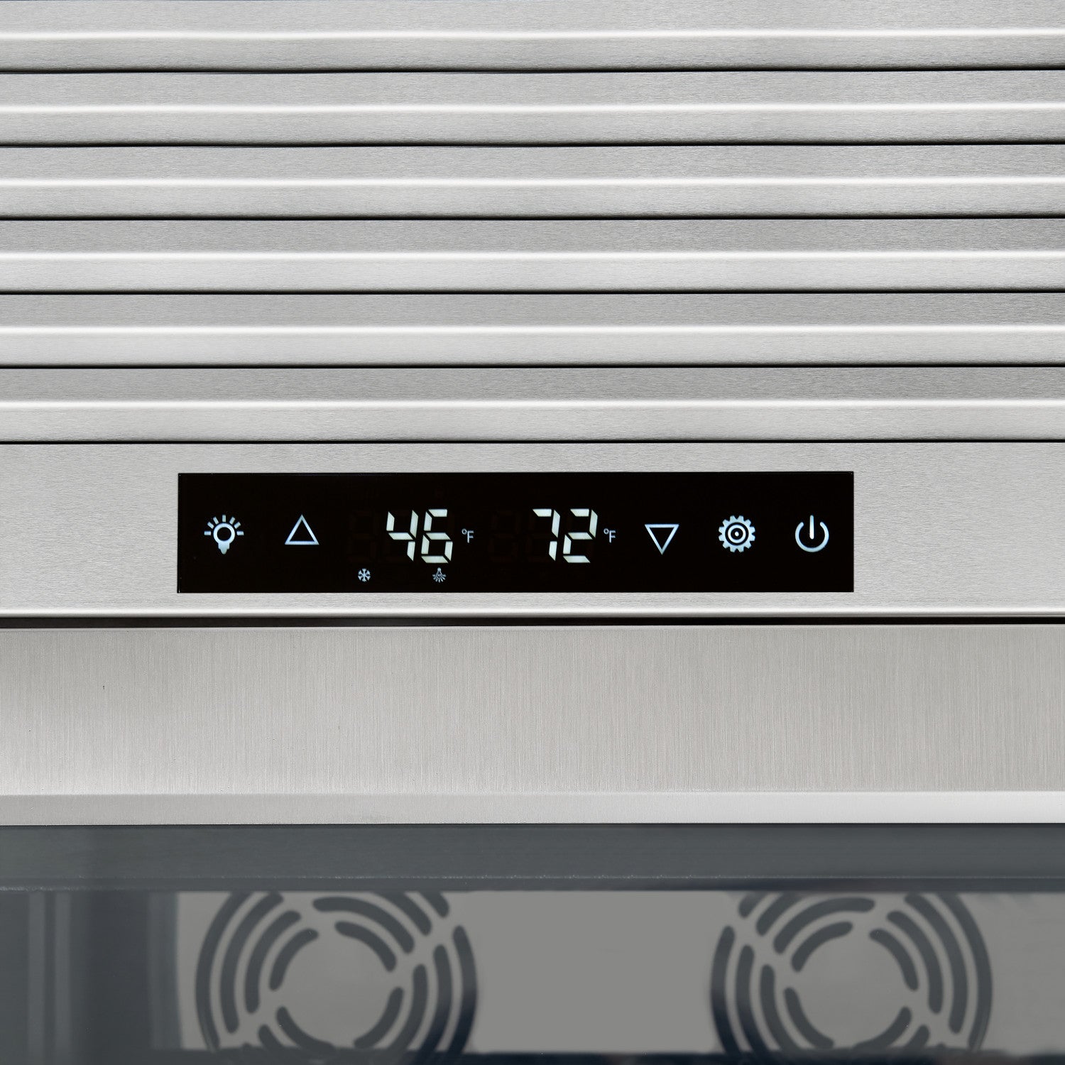 Forno Abruzzo 48" Stainless Steel 102 Bottle Dual Zone Wine Cellar with Clear Holders (24 Cu. Ft.) - FWCDR6611-48S