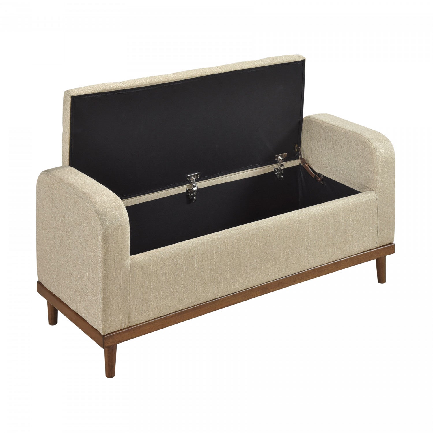 Elayne Ottoman Bench - Light Brown