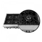 Forno Cossato Stainless Steel 48" Pro-style Gas Cooktop - FCTGS5737-48