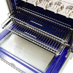 Forno Massimo 30" Stainless Steel Dual Fuel Range With True Convection And Air Fry (4.32 Cu. Ft.) - FFSGS6125-30