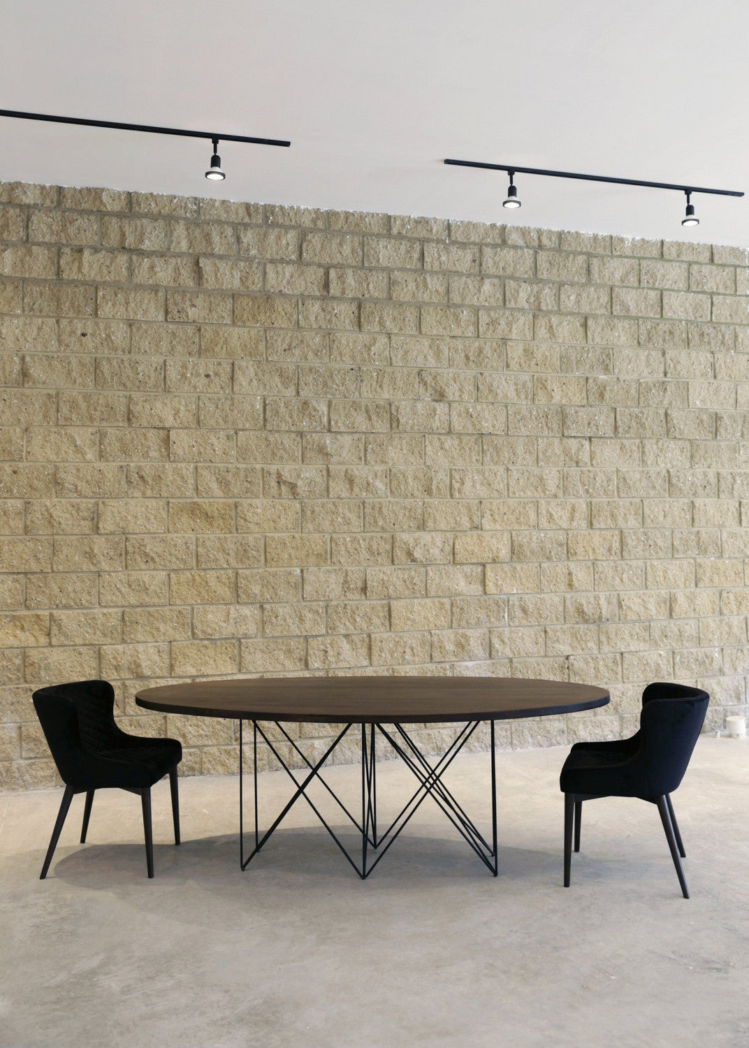 Lunvik Dining Chair - Black Velvet - Set of Two