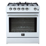 Forno Leonardo 30" White Freestanding Gas Range (5.0 Cu. Ft.) - FFSGS1116-30WHT