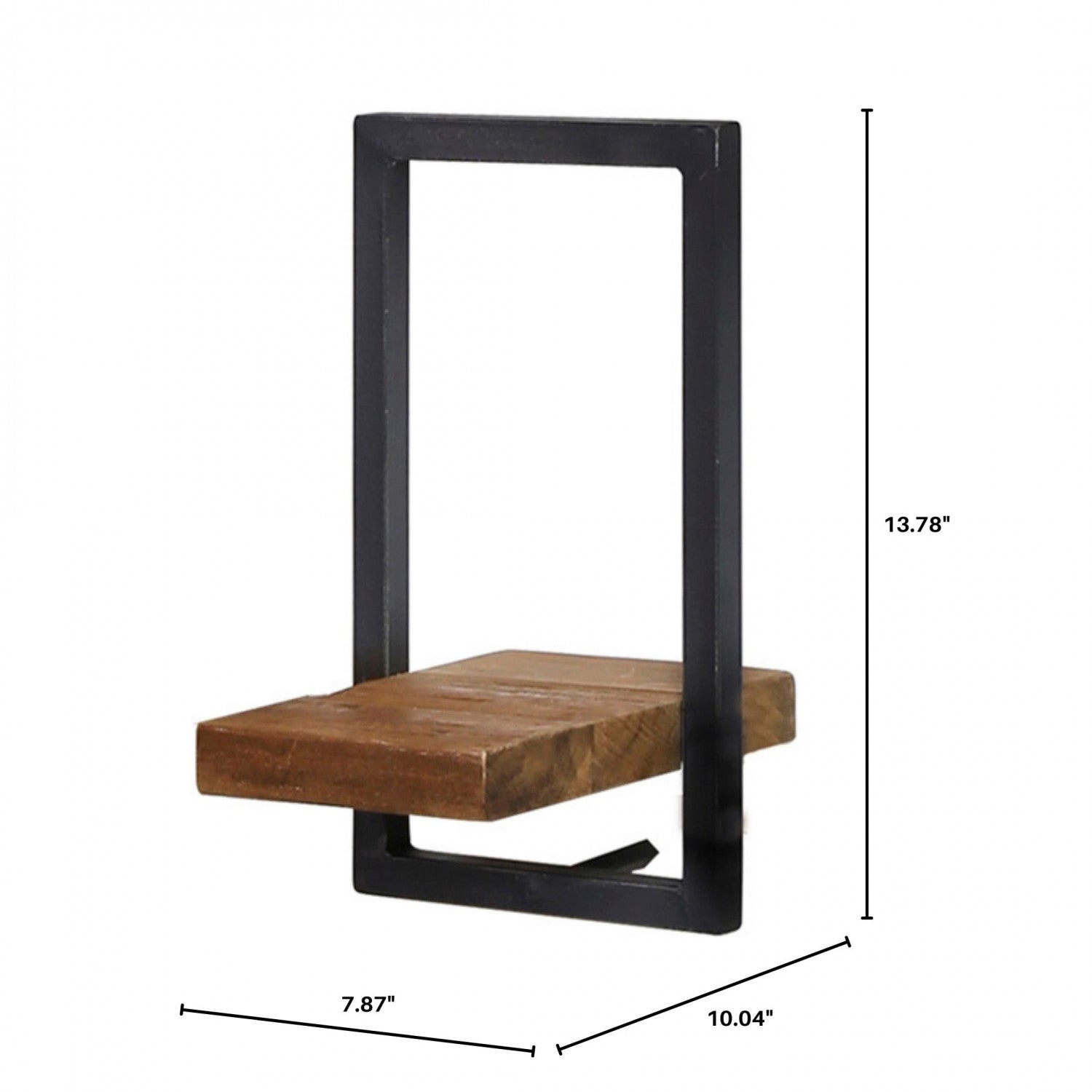 Bayan Metal Frame Wall Box V - Teak