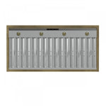 Forno Vittorio Black 48" 600 CFM Wall Mounted Range Hood - FRHWM5078-48BLK