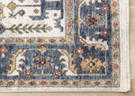 Macie Traditional Border Area Rug - 8' X 11' - Cream/Blue
