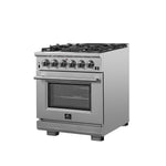 Forno Capriasca 30" Stainless Steel Freestanding Gas Range (4.32 Cu. Ft.) - FFSGS6260-30