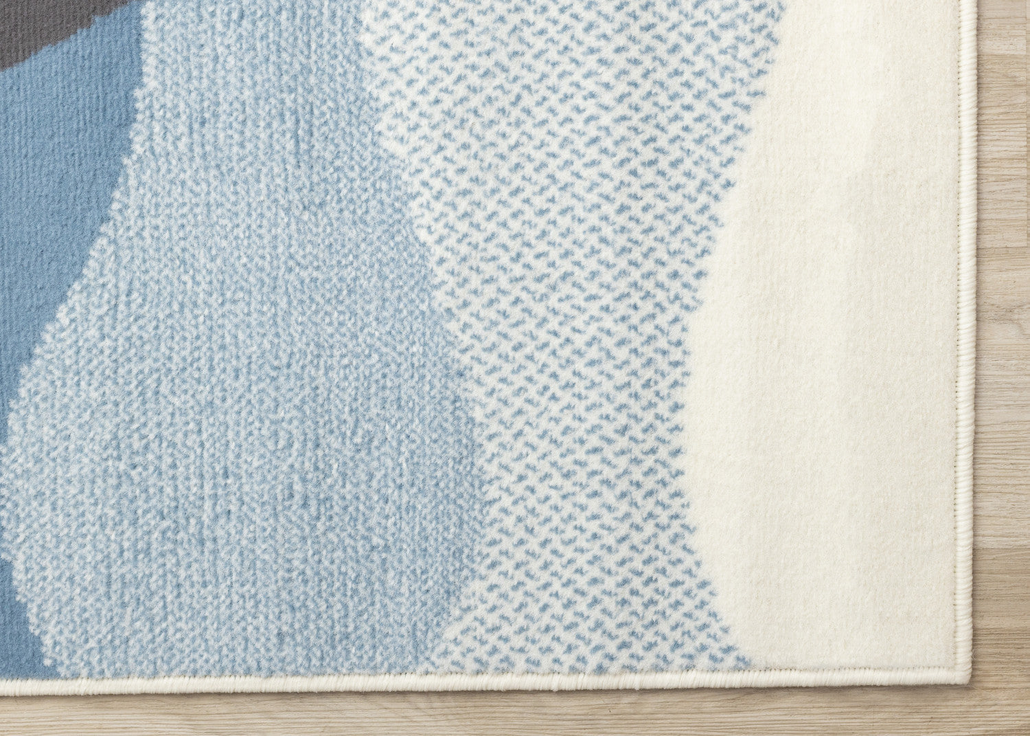 Kids Baby Penguin Area Rug - 5' X 8' - Grey/Blue