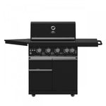 Forno All'Aperto Black Countertop Outdoor Kitchen with 62,600 BTU BBQ and Beverage Centre - FODKT2582BLK