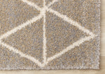 Halle Casual Contemporary Trellis Area Rug - 8' X 11' - Greige/Cream