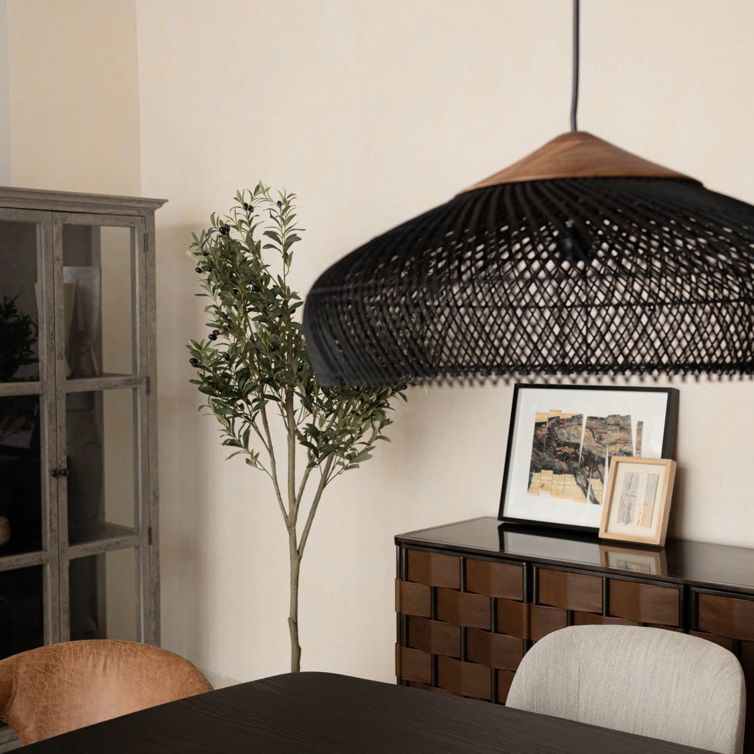 Bayan Banjo Pendant Large - Black