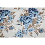 Selena II Ruffled King Pillow Case - Blue Floral - Set of 2
