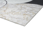 Jaipur 5' X 8' Washable Area Rug - Black and Ivory