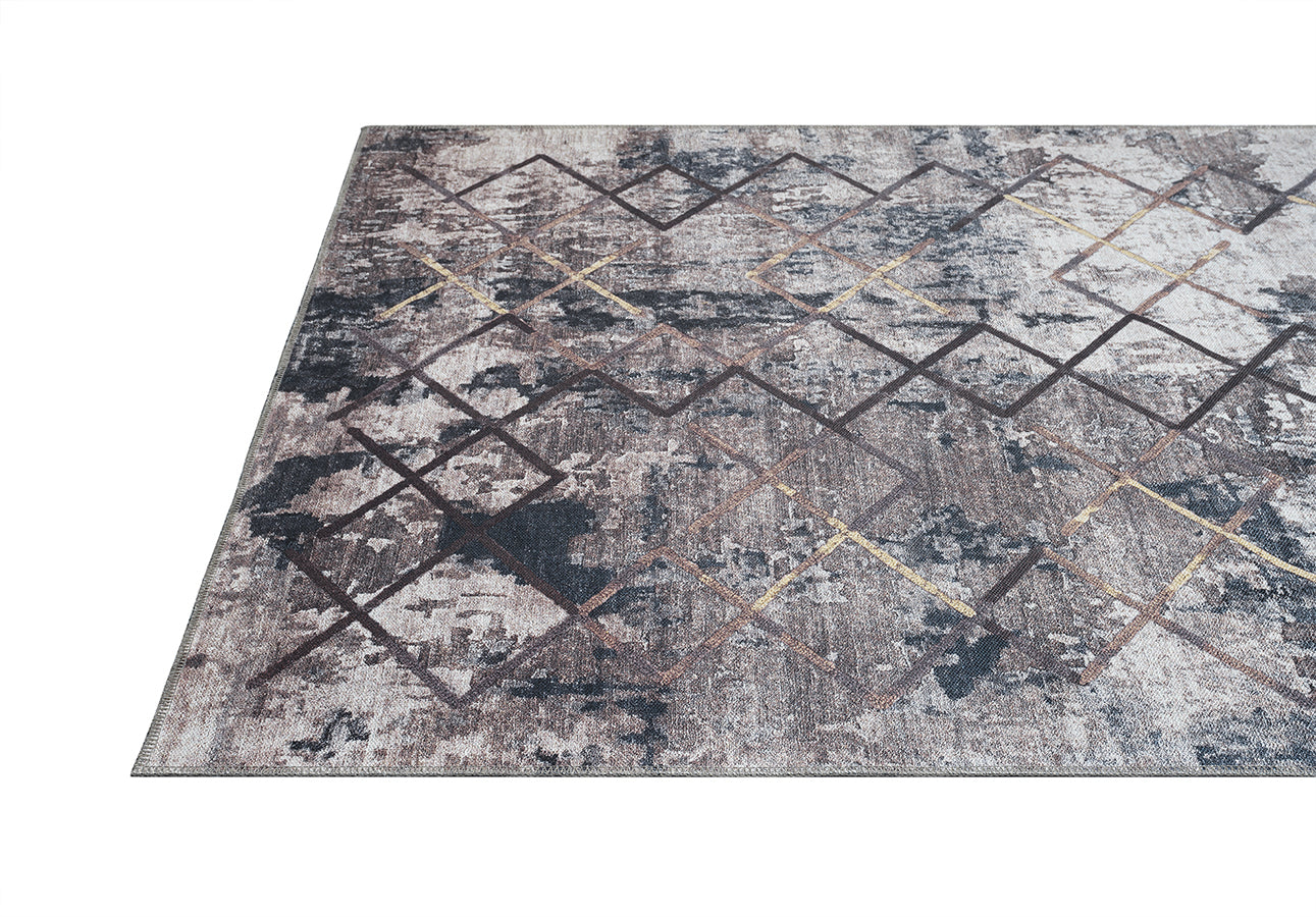 Jaipur 5' X 8' Washable Area Rug - Brown and Beige