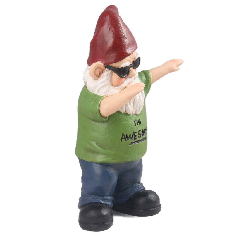 Notty Gnome - III Statue - Green/ Blue