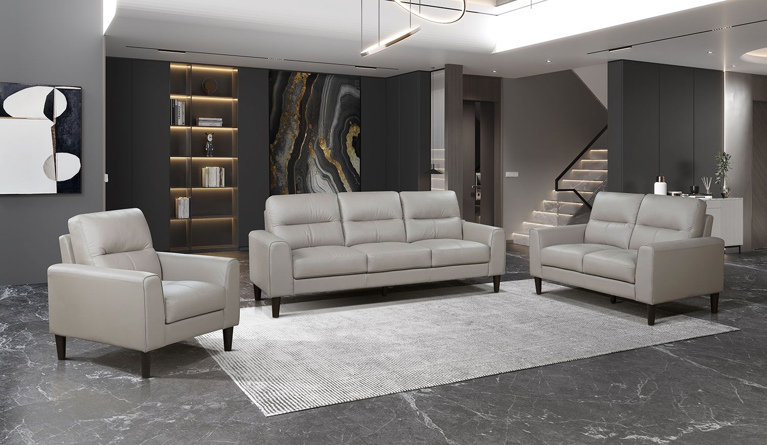 Verissimo Leather Sofa - Latte