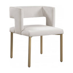 Antha Dining Chair - Gold, Beige