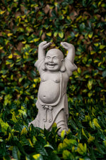 Lucky Strike Laughing Indoor/Outdoor Buddha Statue - Grey