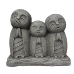 Lucky Jizo Family Indoor/Outdoor Statue - Grey