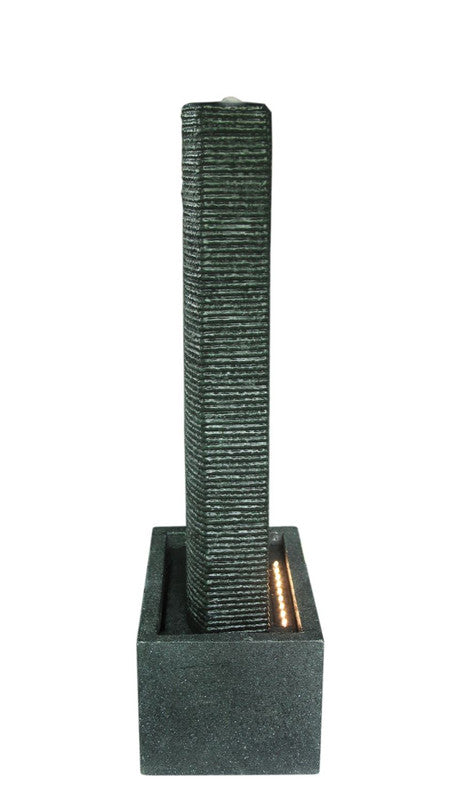 Modern Curved Waterfall Fountain With LED