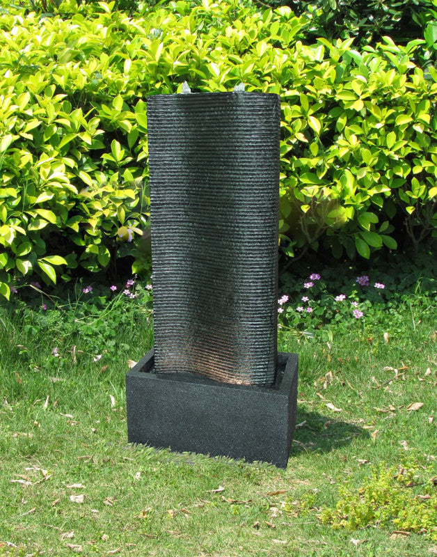 Modern Curved Waterfall Fountain With LED