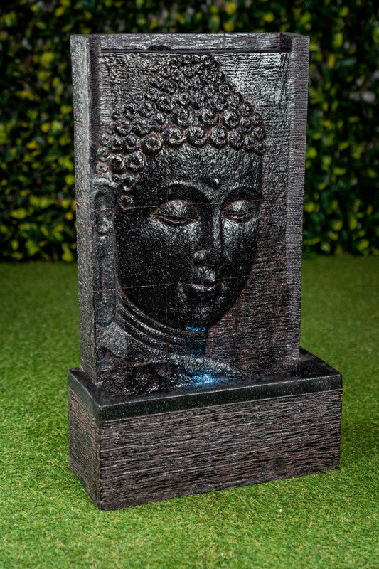 Tranquility Indoor/Outdoor Buddha Wall Fountain With LED