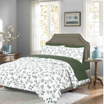 Cotton House 7-Piece King Comforter Set - Emerald Floral