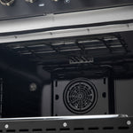 Forno Galiano 36" Black Dual Fuel Range with True Convection (5.36 Cu. Ft.) - FFSGS6156-36BLK